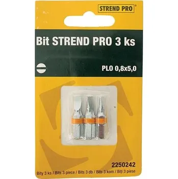 Bit Bit plochý 0.8x5mm 25mm S2 STREND PRO 3ks KUTIL Sklad7 8750242.00 (KUTIL Sklad7)