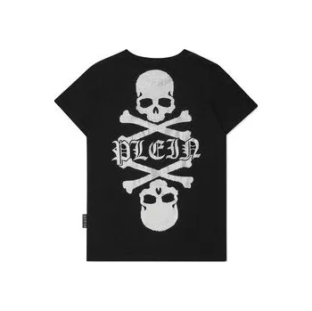 Pánské oblečení PHILIPP PLEIN T-Shirt 27789 Černá Regular Fit 16