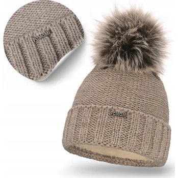 Čepice PaMaMi zimní čepice beanie hnědá, univerzální velikost