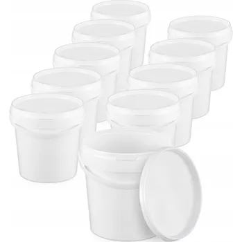 kbelík Plastový kbelík s víkem 1 Litr – potravinářský!