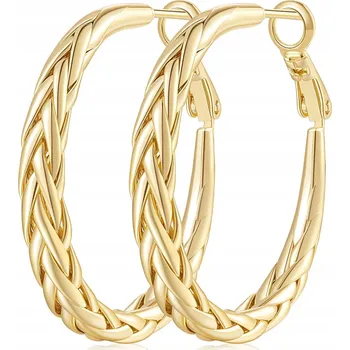 Náušnice Zlaté náušnice kruhy 585