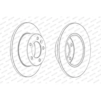 Brzdový kotouč Brzdový kotouč FERODO DDF1975C