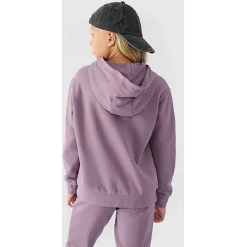Dámská mikina Dívčí Nekořeněná Mikina S Kapucí Hladká Fialová 4F 4FJWMM00TSWSF1316-51S 128