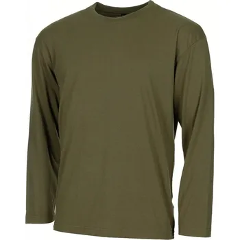Pánské oblečení MFH int. comp. Triko dlouhý rukáv ZELENÉ ZELENÁ - OLIV XXL