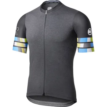 cyklistický dres Dotout cyklistický dres square jersey - melange dark grey Velikost: L