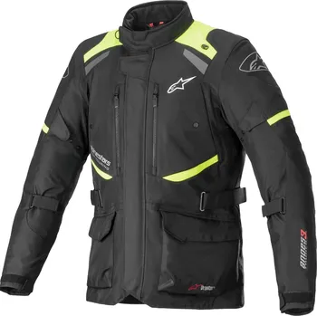 Moto oblečení Bunda na motorku Alpinestars Andes Drystar 3 černo-fluo žlutá XL