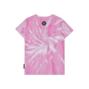 Pánské tričko PHILIPP PLEIN T-Shirt 27627 Růžová Regular Fit 14