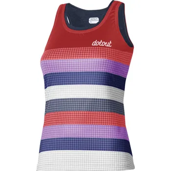 cyklistický dres Dotout dámské tílko elite w top - red melange dark blue Velikost: M