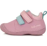 Celoroční obuv D.D. Step S015-41509E, růžové, světle modrý zip Velikost: 23