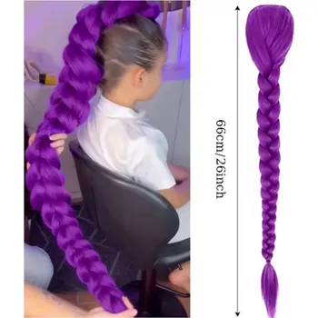 Paruka KPop Demon Hunters (Lovkyně démonů) Dlouhý cop KPop Demon Hunters (Huntrix) - Rumi Barva: 78