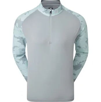 FootJoy Camo Floral Half Zip Midlayer, Grey M