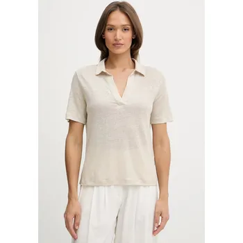 Pánské tričko Plátěné polo tričko United Colors of Benetton 37UJD300Y béžová 01X, vel. S