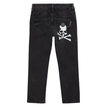 Moto kalhoty PHILIPP PLEIN Jeansy 21195 Šedá Comfort Fit 8