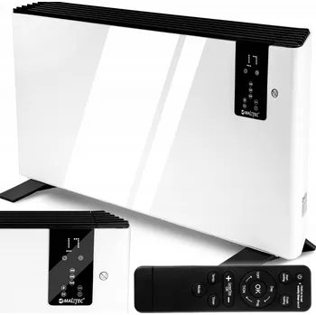 Přímotop ThermoControl 2400W – konvektorový radiátor s termostatem, dálkovým ovládáním a funkcí otevřeného okna, možnost montáže na stěnu