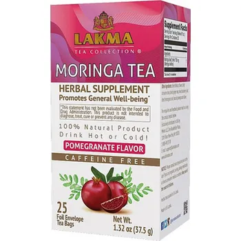 Čaj MORINGA ČAJ s příchutí granátového jablka LAKMA 25 sáčků