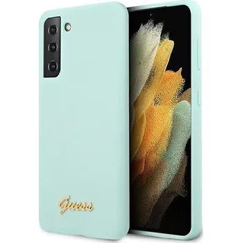Pouzdro na mobilní telefon GUESS 39295 GUESS Silikonový obal Samsung Galaxy S21 Plus 5G mentolový