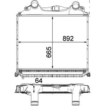 Chladič motoru Chladič turba MAHLE CI 121 000P