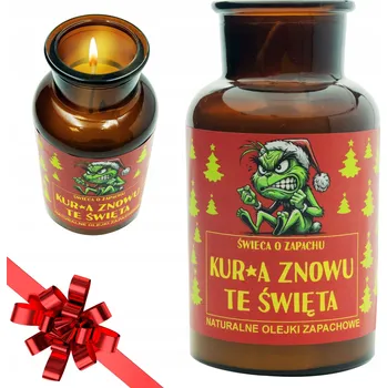 Svíčka VTIPNÁ SVÍČKA GRINCH VONNÁ SVÍČKA ZÁBAVNÝ DÁREK PRO NI NEBO JEJ