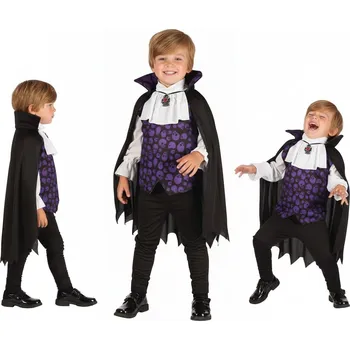 Kostým pro Děti Elegantní Upír Dracula Karnevalový Kostým 92/104 cm