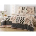 XPOSE® Francouzské bavlněné povlečení ALENKA - hnědé 200x220 cm, 70x90 cm, Bavlna + Prodloužená možnost vrácení zboží do 50 dnů