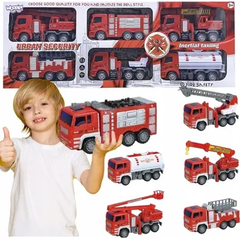 autíčko VELKÁ SADA 6 KS AUTA XL HASIČI HASIČSKÉ AUTO JEŘÁB WOOPIE