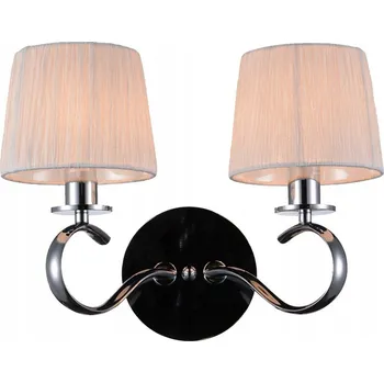 Nástěnné svítidlo Nástěnné svítidlo Candellux bílé, stříbrné E14 40 W