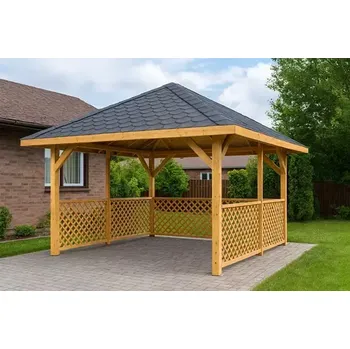 Pergola Dřevěná pergola Altán Kuba+Ester90 370x370