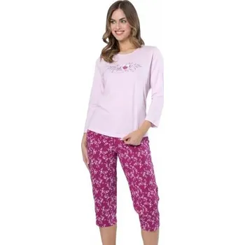 Dámské noční prádlo Dámské pyžamo Edyta 1633/1699 LEVEZA lila (fialová) M