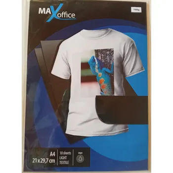 Textilní nažehlovací páska Nažehlovací papír (nažehlovací folie) na světlý textil A4 160g/m 10ks