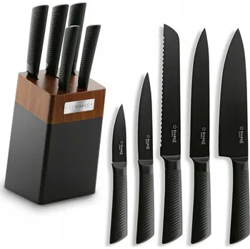 Kuchyňský nůž Sada kuchyňských nožů v dřevěném stojanu Taylor Starke Pro, 6 dílů