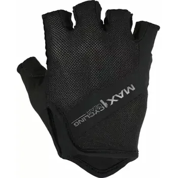 Cyklistické rukavice MAX1 krátkoprsté rukavice Black vel. XL