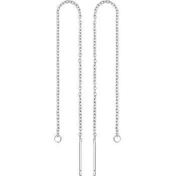 Šperk Stříbrné visací řetízkové náušnice Tisa JJJ1034ES
