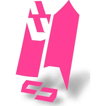 Blatník na kolo Unleazhed polep blatníku m02 skin sticker - pink