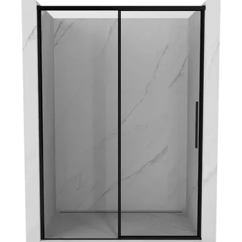 Sprchové dveře Mexen Rox levé posuvné sprchové dveře 140 cm, černý rám, černé - 8C2-140-000-70-70-L