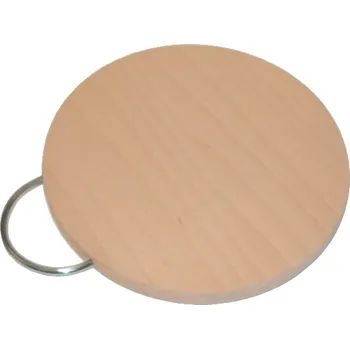 Kuchyňské prkénko Prkénko dřevo kulaté ¤20x1,5cm, kovová ručka WOOD KUTIL Sklad7 450630.00 (KUTIL Sklad7)