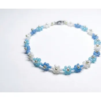 Náramek Bellakvět Náramek - Adria - Miyuki & Ocel Velikost: XL 19 cm