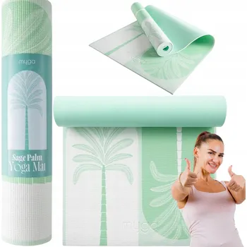 podložka na cvičení Podložka na jógu myga Sage Palm 6 mm