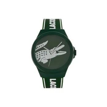 Hodinky MÓDNÍ PÁNSKÉ HODINKY LACOSTE 2011309 ZELENÉ S BÍLÝM ALIGÁTOREM + KRABIČKA 43mm