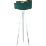 BPS koncept Stojací lampa Galaxy, v.146cm, zelené stínidlo, 1xE27, ø 50 cm Barva podstavy: Bílá