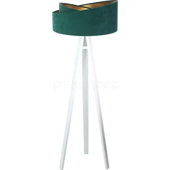 Stojací lampa BPS koncept Stojací lampa Galaxy, v.146cm, zelené stínidlo, 1xE27, ø 50 cm Barva podstavy: Bílá