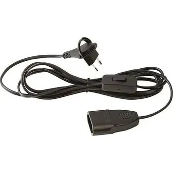 Napájecí kabel Voltomat Prodlužovací kabel Euro, H03VVH2-F2, 3 m, 1 zásuvka, černý 23516540