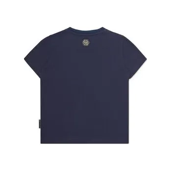 Pánské tričko PHILIPP PLEIN T-Shirt 19963 Světle modrá Regular Fit 6