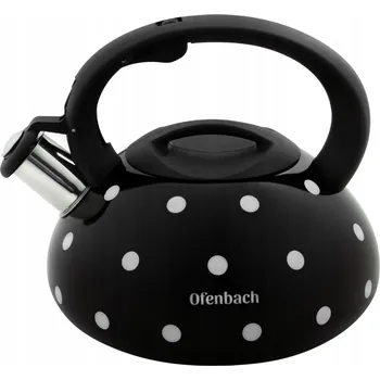 Varná konvice Konvice čajník nerez/lak 2,5L PUNTIK indukce, černá KUTIL Sklad7 410032.00 (KUTIL Sklad7)