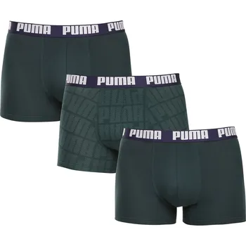 Boxerky 3PACK pánské boxerky Puma zelené (701237583 003) XL 701237583 003 Možnost vrácení zboží ZDARMA do 120 dnů!