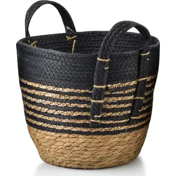 Úložný box Úložný košík Bali L 28x23 cm hnědo-černý II