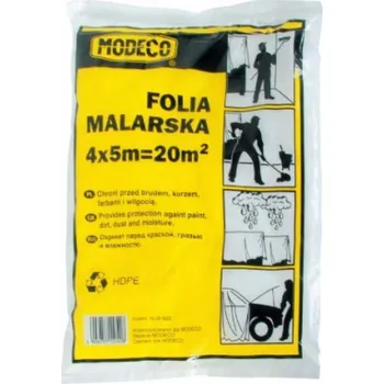 Zakrývací fólie na malování Modeco lakovací fólie tenká 4 x 12,5 m (MN-05-621)