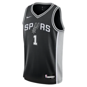 Fotbal Dětské Nike Spurs Wembanyama Icon Swingman Jersey Velikost oblečení: L