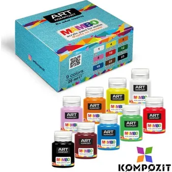 Speciální výtvarná barva Kompozit sada barev MAMBO na textil a kůži