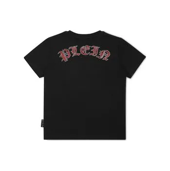 Pánské tričko PHILIPP PLEIN T-Shirt 22735 Černá Regular Fit 14