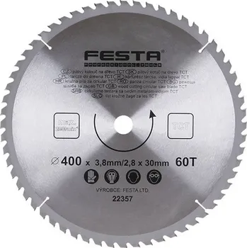 Pilový kotouč Kotouč pilový ¤400/3.5/30mm 60T FESTA KUTIL Sklad7 8022357.00 (KUTIL Sklad7)
